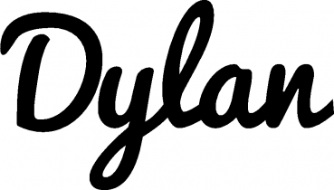 Dylan - Schriftzug aus Eichenholz
