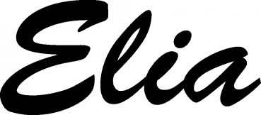 Elia - Schriftzug aus Eichenholz