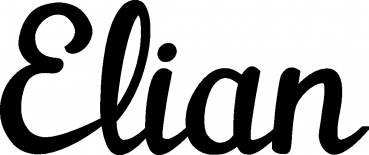 Elian - Schriftzug aus Eichenholz
