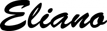 Eliano - Schriftzug aus Eichenholz