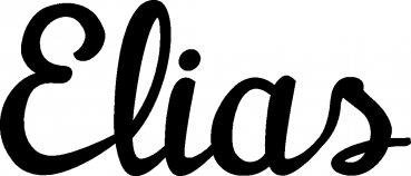 Elias - Schriftzug aus Eichenholz