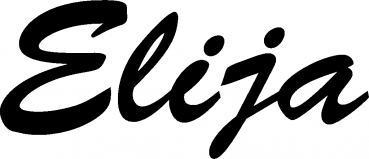 Elija - Schriftzug aus Eichenholz