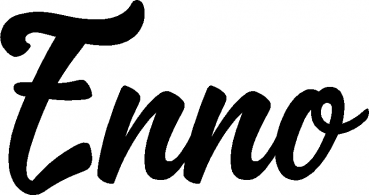 Enno - Schriftzug aus Eichenholz