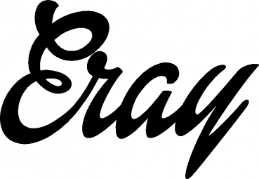 Eray - Schriftzug aus Eichenholz