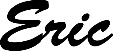 Eric - Schriftzug aus Eichenholz