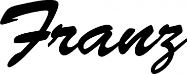 Franz - Schriftzug aus Eichenholz