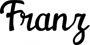 Franz - Schriftzug aus Eichenholz