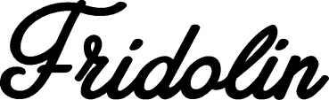 Fridolin - Schriftzug aus Eichenholz