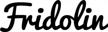 Fridolin - Schriftzug aus Eichenholz