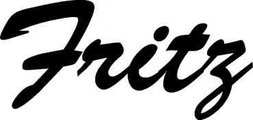 Fritz - Schriftzug aus Eichenholz