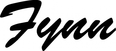 Fynn - Schriftzug aus Eichenholz