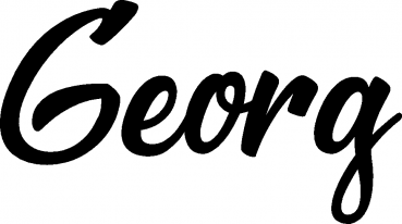 Georg - Schriftzug aus Eichenholz