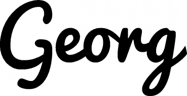 Georg - Schriftzug aus Eichenholz