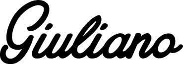 Giuliano - Schriftzug aus Eichenholz