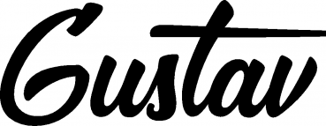 Gustav - Schriftzug aus Eichenholz