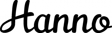 Hanno - Schriftzug aus Eichenholz
