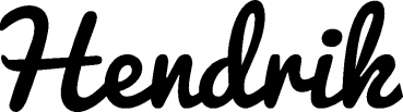 Hendrik - Schriftzug aus Eichenholz