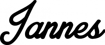 Jannes - Schriftzug aus Eichenholz
