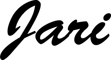 Jari - Schriftzug aus Eichenholz