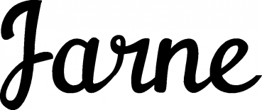 Jarne - Schriftzug aus Eichenholz