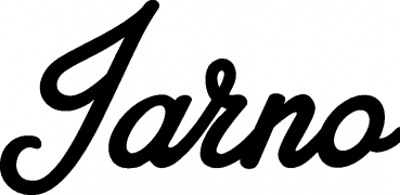 Jarno - Schriftzug aus Eichenholz