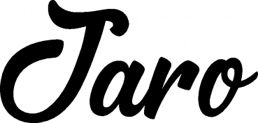 Jaro - Schriftzug aus Eichenholz