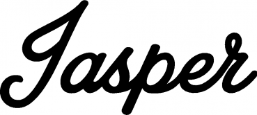 Jasper - Schriftzug aus Eichenholz