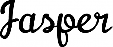 Jasper - Schriftzug aus Eichenholz