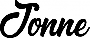 Jonne - Schriftzug aus Eichenholz