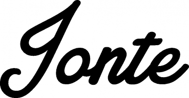 Jonte - Schriftzug aus Eichenholz