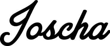 Joscha - Schriftzug aus Eichenholz