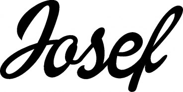 Josef - Schriftzug aus Eichenholz