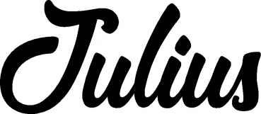 Julius - Schriftzug aus Eichenholz