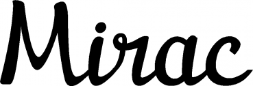 Mirac - Schriftzug aus Eichenholz