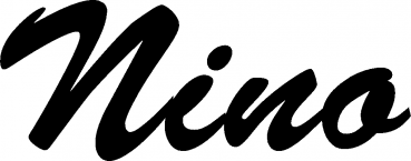Nino - Schriftzug aus Eichenholz