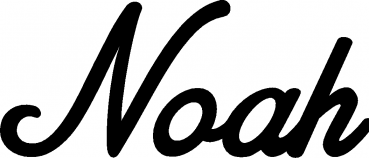 Noah - Schriftzug aus Eichenholz