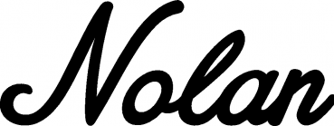 Nolan - Schriftzug aus Eichenholz