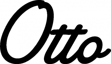 Otto - Schriftzug aus Eichenholz