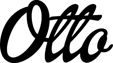 Otto - Schriftzug aus Eichenholz