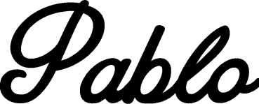 Pablo - Schriftzug aus Eichenholz