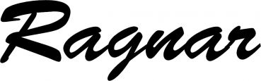 Ragnar - Schriftzug aus Eichenholz