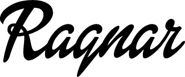 Ragnar - Schriftzug aus Eichenholz