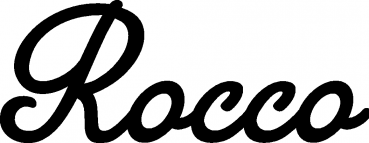 Rocco - Schriftzug aus Eichenholz