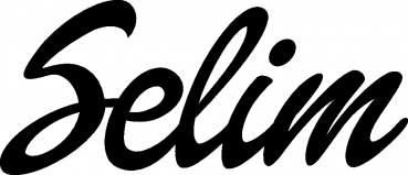 Selim - Schriftzug aus Eichenholz
