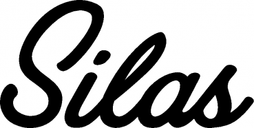 Silas - Schriftzug aus Eichenholz