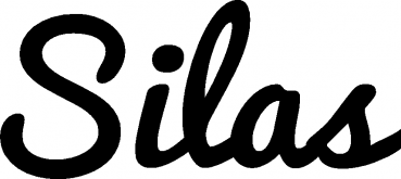 Silas - Schriftzug aus Eichenholz