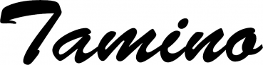 Tamino - Schriftzug aus Eichenholz