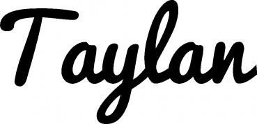 Taylan - Schriftzug aus Eichenholz