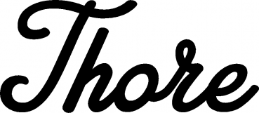 Thore - Schriftzug aus Eichenholz