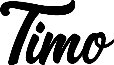 Timo - Schriftzug aus Eichenholz